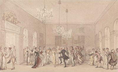 A Ball at Scarborough by Thomas Rowlandson